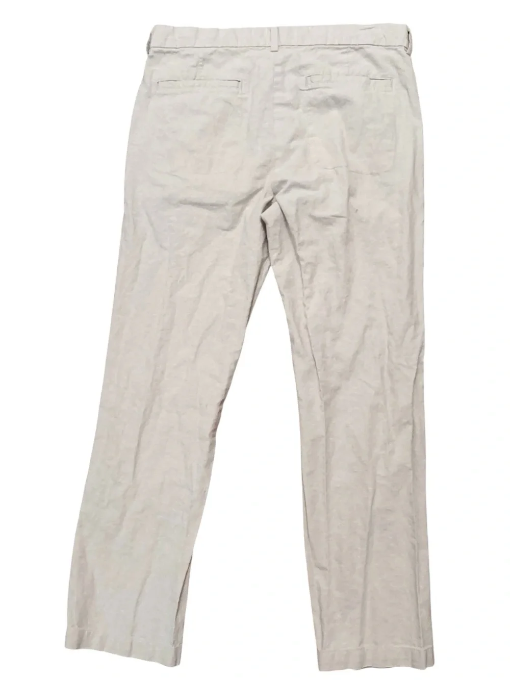 Banana Republic Pants Mens Size 33x32 Flat Front Linen Cotton Straight Leg Beige